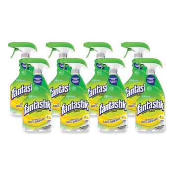 PRODUCTS | Fantastik 366094 32 oz. Spray Bottle Disinfectant Multi-Purpose Cleaner - Lemon Scent (8/Carton)