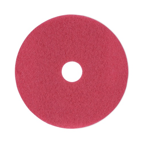 Floor Pads-Cleaning, Buffing & Polishing | Boardwalk BWK4018RED 18 in. Diameter Buffing Floor Pads - Red (5/Carton) image number 0