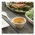 Food Containers & Lids | World Centric BB-SC-12N-LFP 4.5 in. Diameter x 2.5 in. H 12 oz. Paper Fiber Bowls - Natural (500/Carton) image number 2