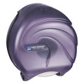 Toilet Tissue Dispensers | San Jamar R2090TBK 10.25 x 5.63 x 12 Single 9 in. Jumbo Oceans Tissue Dispenser - Transparent Black Pearl image number 0