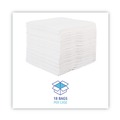 Cleaning Cloths & Wipes | Boardwalk BWK-V040QPW 12 in. x 13 in. DRC Wipers - White (1008/Carton) image number 4