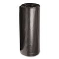 Repro Trash Bags | Boardwalk X7658AKKR01 38 in. x 58 in. 60 gal. 1.5 mil Reprocessed Resin Perforated Roll Can Liners - Black (100/Carton) image number 0