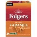 Coffee - Caffeinated | Folgers 5000363977 Buttery Caramel Coffee K-Cups (24/Box) image number 0