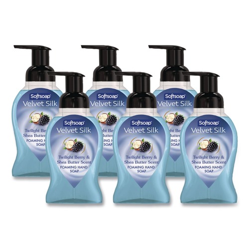 Hand Soaps | Softsoap 61052556 Velvet Silk 9 oz Foaming Liquid Hand Soap - Twilight Berry and Shea Butter (6/Carton) image number 0