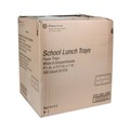 Compartment/Meal Trays | Pactiv Corp. 0TH10601SGBX 8.5 in. x 11.5 in. x 1.25 in. 6-Compartment Foam School Trays - White (500/Carton) image number 2