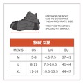 Footwear | Ergodyne 16923 Trex 6325 Spikeless Traction Devices - Medium (Men's Size 8 to 11) Black (1-Pair) image number 3
