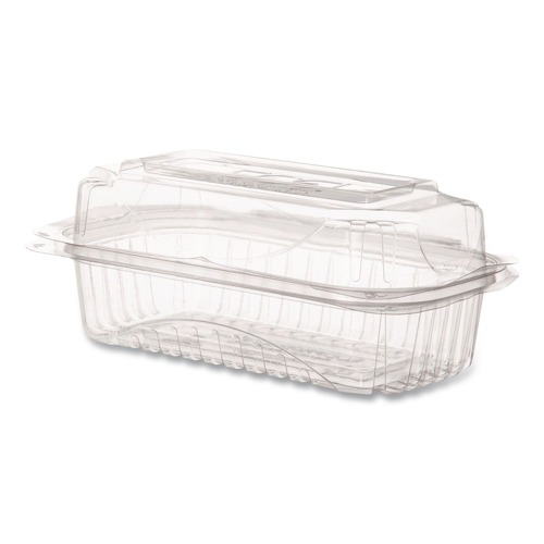 Perforated Roll & Hand Towels | Eco-Products EP-LC96 9 x 6 x 3 Renewable and Compostable Plastic Clamshell Hinged Food Containers - Clear (240/Carton) image number 0