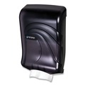 Towel Dispensers | San Jamar T1790TBK 11.75 in. x 6.25 in. x 18 in. Ultrafold Multifold/C-Fold Oceans Towel Dispenser - Transparent Black Pearl image number 1