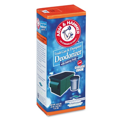 Air Fresheners & Odor Eliminators | Arm & Hammer 33200-84116 42.6 oz. Powder Sprinkle Top Trash Can and Dumpster Powder Deodorizer - Original image number 0