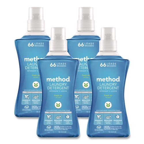 Laundry Detergents | Method 318025 53.5 oz Laundry Detergent - Fresh Air Scent (4/Carton) image number 0