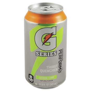Gatorade QUA00901 G Series 11.6 oz. Thirst Quenchers - Lemon-Lime (Carton of 24 Cans)