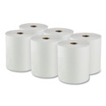 Perforated Roll & Hand Towels | Scott 02000 8 in. x 950 ft. 1.75 in. Core 1-Ply Essential High Capacity Hard Roll Towels - White (6 Rolls/Carton) image number 1
