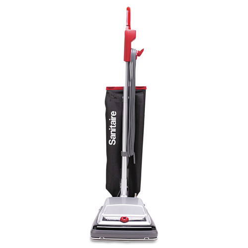 Vacuums | Sanitaire SC889D 12 in. Cleaning Path Tradition QuietClean Upright Vacuum SC889A - Gray/Red/Black image number 0