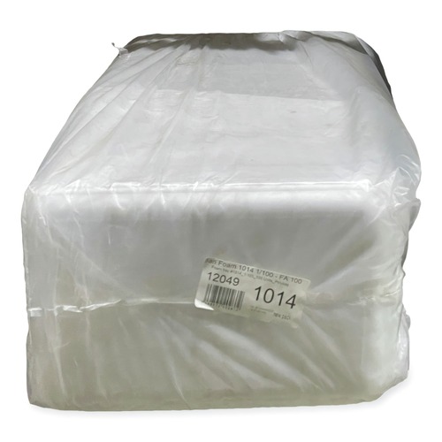 Food Containers & Lids | GEN 1014WH 13.81 in. x 9.25 in. x 0.71 in. Foam Meat Trays - White (100/Carton) image number 0