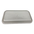 Food Containers & Lids | GEN 17SWH 8.5 in. x 4.69 in. x 0.64 in. #17S Meat Trays - White (500/Carton) image number 2