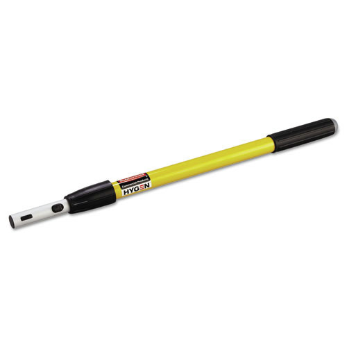Extension Poles & Handles | Rubbermaid Commercial HYGEN FGQ74500YL00 20 in. to 40 in. HYGEN Quick-Connect Extension Handle - Yellow/Black image number 0