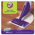 Mop Heads | Swiffer 08443 WetJet 11.3 in. x 5.4 in. System Cloth Refills - White (24-Piece/Box, 4 Boxes/Carton) image number 8