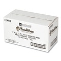 Cutlery Kits | Hoffmaster 119971 Pre-Rolled 8 in. x 8.5 in. Linen-Like CaterWrap Napkins with Black Cutlery (100/Carton) image number 0