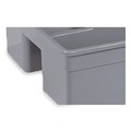Waste Receptacle Accessories & Dollies | Nexstep Commercial Products 96981 MaxiRough Maid Caddies, 2 Compartments, 12 x 7, Gray image number 2