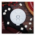 Cup Lids | Dart 10FTL 10 oz. Lift N' Lock Plastic Hot Cup Lids - White (1000/Carton) image number 6