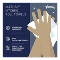 Perforated Roll & Hand Towels | Kleenex 13964 11 in. x 10.4 in. Premiere Kitchen Roll Towels - White (70/Roll, 24 Rolls/Carton) image number 8