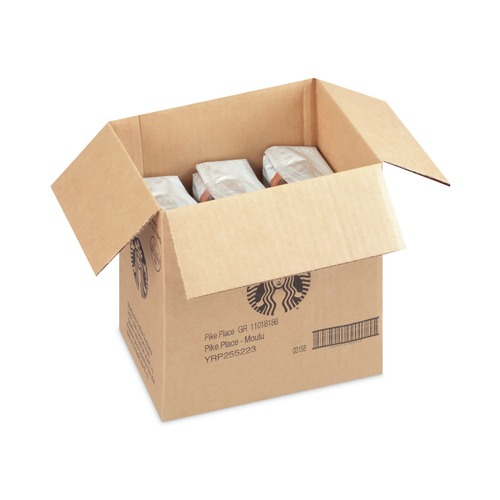Coffee - Caffeinated | Starbucks 12411954 1 lb Bag Coffee - Pike Place (6/Carton) image number 0