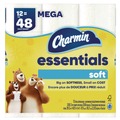 Perforated Roll & Hand Towels | Charmin 80370714 2-Ply Septic Safe Essentials Soft Bathroom Tissue - White (4 Packs/Carton) image number 0