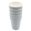 Cups | Boardwalk BWKDW8HCUP 8 oz. Double-Walled Paper Hot Cups - White (500/Carton) image number 3