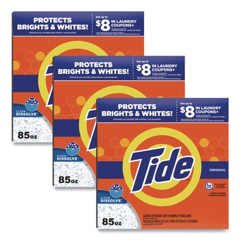Tide 80811552 85 oz HE Powder Laundry Detergent - Original Scent (3/Carton)
