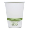 Cups | World Centric CU-PA-8 8 oz. Paper Hot Cups - White (1000/Carton) image number 0