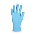 Food Service Disposable & Single Use Gloves | Ansell 54189 4 mil Thick 9.5 in. Long Powder-Free G10 Comfort Plus Blue Nitrile Gloves - Extra Large, Light Blue (100/Box) image number 1