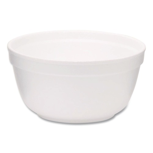 Food Containers & Lids | WinCup 221992 12 oz Squat Style Foam Bowls - White (1000/Carton) image number 0