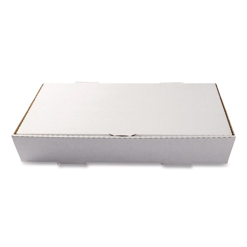 Food Containers & Lids | AmerCareRoyal CCBFP21133 13 in. x 21 in. x 3 in. Paper Catering Boxes - White (50/Carton) image number 0