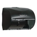 Toilet Tissue Dispensers | Boardwalk WP98053 Boardwalk Xtra 11.13 in. x 7.38 in. x 8.88 in. 2-Roll Controlled Bath Tissue Dispenser - Translucent Black (1/Carton) image number 3