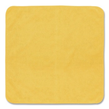  | Rubbermaid Commercial 1820580 12 in. x 12 in. Microfiber Cleaning Cloths - Yellow (24/Pack)