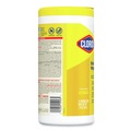 Cleaning Cloths & Wipes | Clorox 15948 1-Ply 7 in. x 8 in. Disinfecting Wipes - Lemon Fresh, White (75/Canister) image number 3