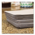 Bakery Boxes & Containers | SCT SCH 1149 10 in. x 14 in. 1/4 Sheet Single Wall Pad Paper Bakery Cake Pad - Bright White (100/Bundle) image number 2
