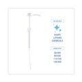 Water & Solvent Pumps | Boardwalk 516160 1 oz 12 in. Tube Plastic Siphon Pump for 1 Gallon Bottles - White (12/Carton) image number 5