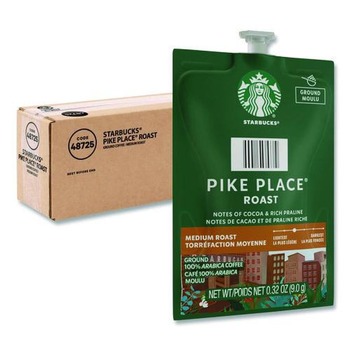 FLAVIA 48725 Starbucks Pike Place Roast Coffee Freshpack (38/Carton)