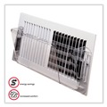 Air Vent & Register Products | Deflecto 51 10 x 3 x 5.5 Adjustable Sidewall Register Air Deflector - Clear image number 4