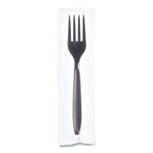Disposable Forks | SOLO RSK1-0004 Reliance Mediumweight Cutlery, Fork - Black (1,000/Carton) image number 0