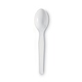 Disposable Spoons | Dixie TH207 Heavyweight Plastic Cutlery Disposable Teaspoons - White (1000/Carton) image number 2