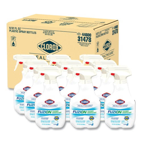 Disinfecting & Cleaning Solutions | Clorox Healthcare 31478 32 oz. Spray Bottle Unscented Fuzion Cleaner Disinfectant (9/Carton) image number 0
