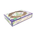 Perforated Roll & Hand Towels | SCT 2488 19 x 14 x 3.5 Mardi Gras King Cake Window Boxes - Green/Purple/White (50/Carton) image number 0