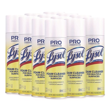 Professional LYSOL Brand 36241-02775 24 oz. Aerosol Spray Disinfectant Foam Cleaner (12/Carton)