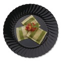Plates | WNA WNA CW6180BK Classicware 6 in. Plastic Plates - Black (18 Packs/Carton, 10/Pack) image number 2