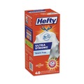 Drawstring & Kitchen Bags | Hefty E88338 Ultra Strong 23.75 in. x 24.88 in. 13 gallon Drawstring Extra Heavy-Duty Tall Kitchen Trash Bags - White (40/Box) image number 1