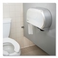 Toilet Tissue Dispensers | San Jamar R4070SS 9 in. Roll 19.25 in. x 6 in. x 12.25 in. Twin Jumbo Bath Summit Tissue Dispenser - Faux Stainless Steel image number 6