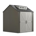 Storage | Rubbermaid 2145548 337 cu-ft. 7 ft. x 7 ft. x 8 ft. Storage Shed - Brown image number 0