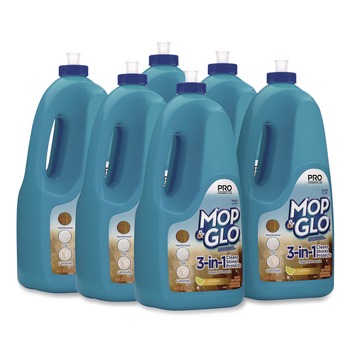Lysol 36241-74297 Triple Action 64 oz. Bottle Floor Shine Cleaner (6/Carton) - Fresh Citrus Scent